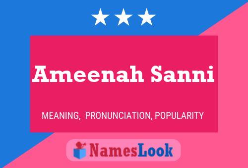 Póster del nombre Ameenah Sanni