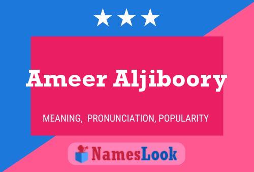 Póster del nombre Ameer Aljiboory