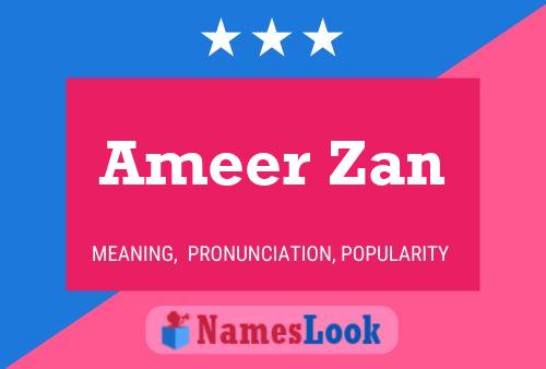 Póster del nombre Ameer Zan