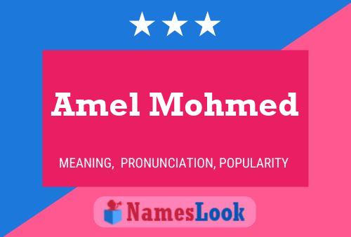 Póster del nombre Amel Mohmed