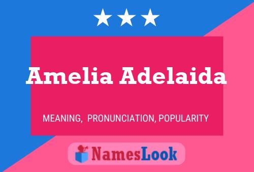 Póster del nombre Amelia Adelaida