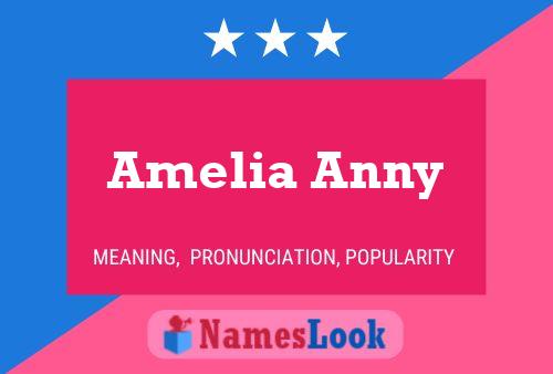 Póster del nombre Amelia Anny