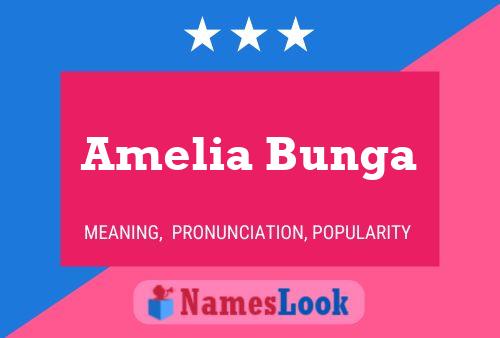 Póster del nombre Amelia Bunga