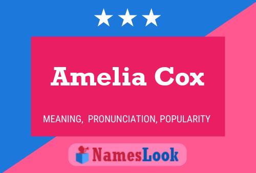 Póster del nombre Amelia Cox