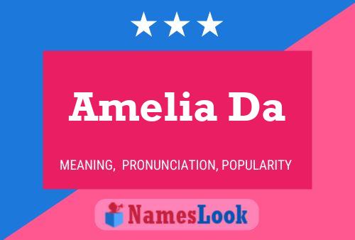 Póster del nombre Amelia Da