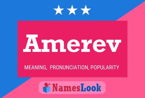 Póster del nombre Amerev