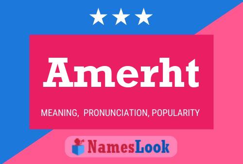 Póster del nombre Amerht