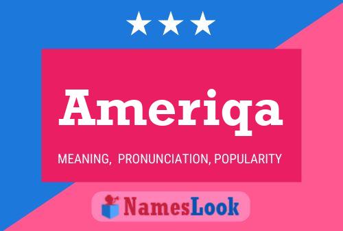 Póster del nombre Ameriqa