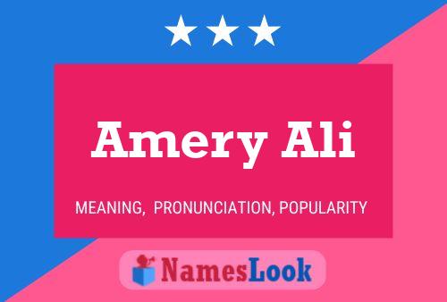 Póster del nombre Amery Ali