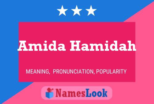 Póster del nombre Amida Hamidah