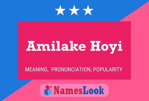 Póster del nombre Amilake Hoyi