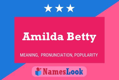 Póster del nombre Amilda Betty