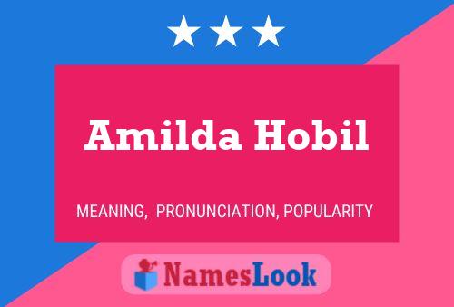 Póster del nombre Amilda Hobil