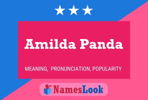 Póster del nombre Amilda Panda