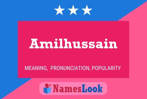 Póster del nombre Amilhussain