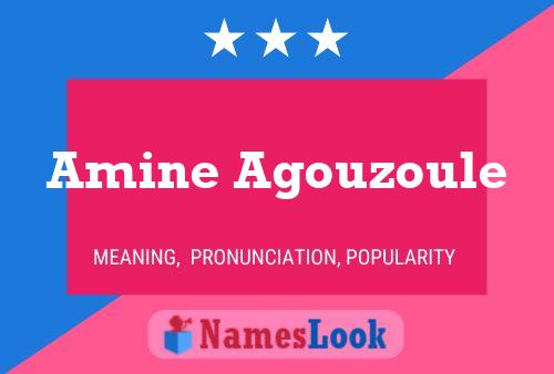 Póster del nombre Amine Agouzoule