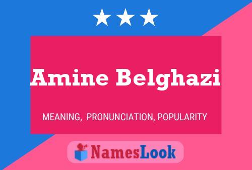 Póster del nombre Amine Belghazi