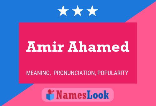 Póster del nombre Amir Ahamed