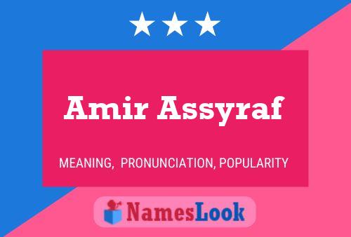 Póster del nombre Amir Assyraf