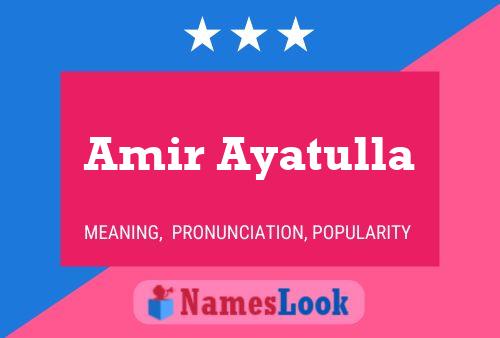 Póster del nombre Amir Ayatulla