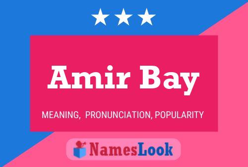 Póster del nombre Amir Bay