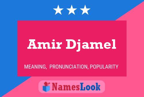 Póster del nombre Amir Djamel