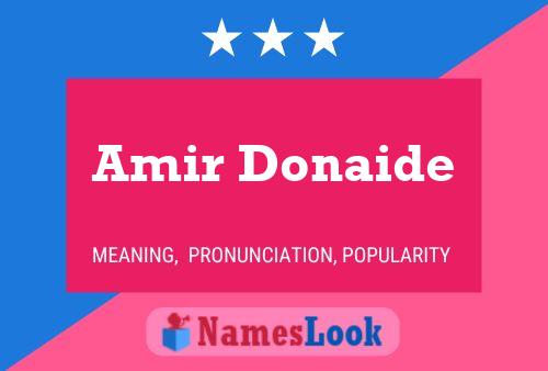 Póster del nombre Amir Donaide