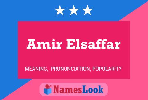 Póster del nombre Amir Elsaffar