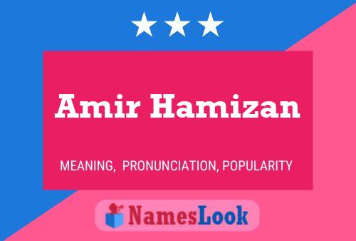 Póster del nombre Amir Hamizan