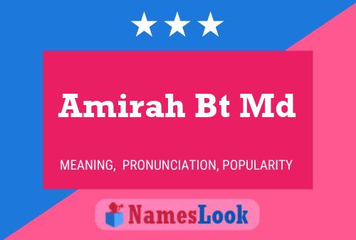 Póster del nombre Amirah Bt Md