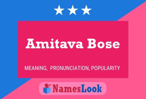 Póster del nombre Amitava Bose