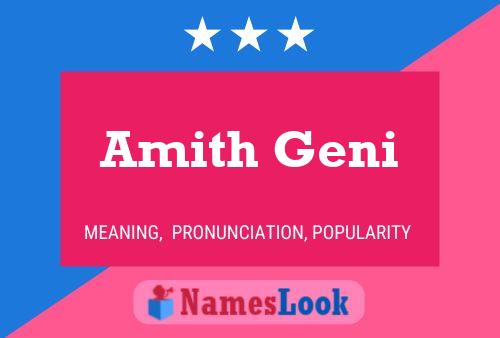 Póster del nombre Amith Geni