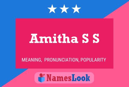 Póster del nombre Amitha S S