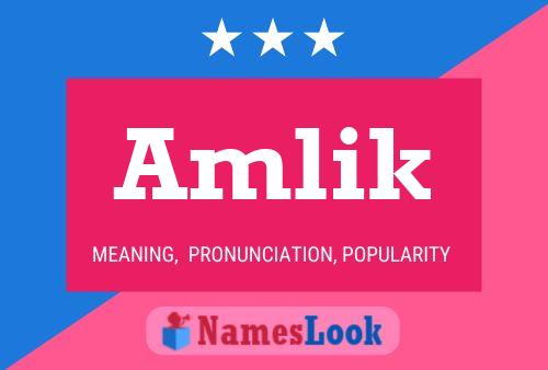 Póster del nombre Amlik