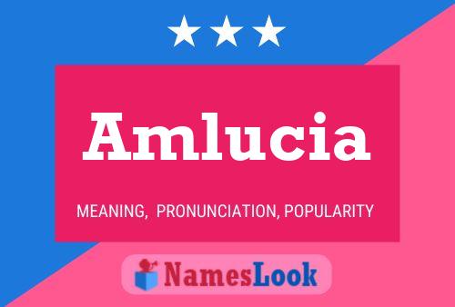 Póster del nombre Amlucia