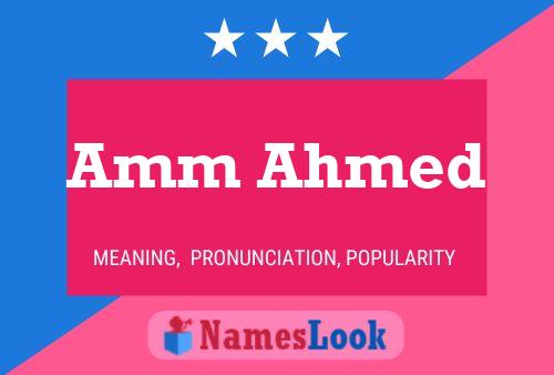 Póster del nombre Amm Ahmed