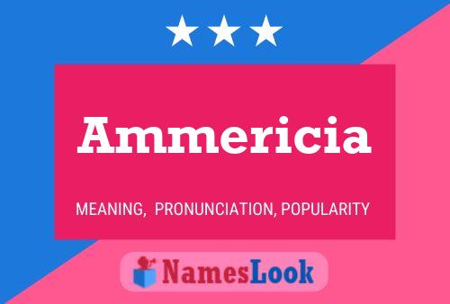 Póster del nombre Ammericia