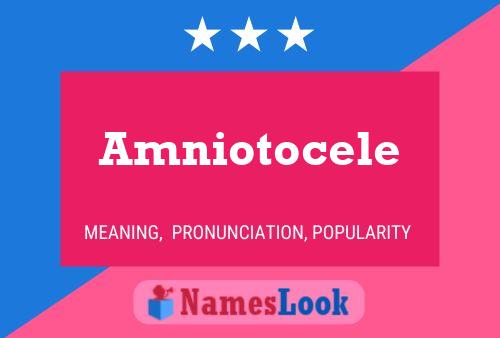 Póster del nombre Amniotocele