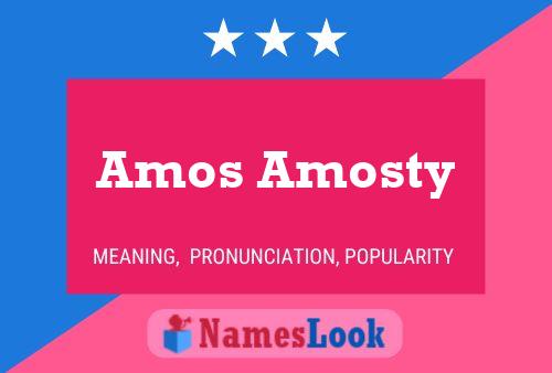 Póster del nombre Amos Amosty