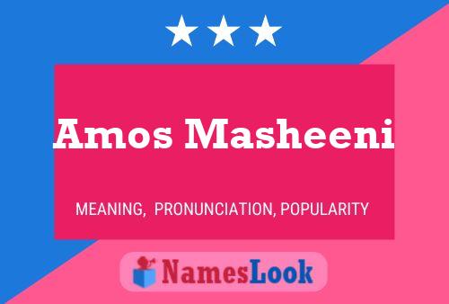 Póster del nombre Amos Masheeni