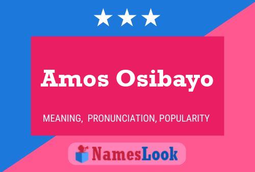 Póster del nombre Amos Osibayo