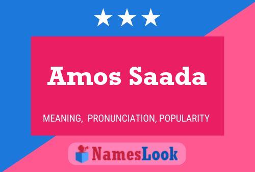 Póster del nombre Amos Saada