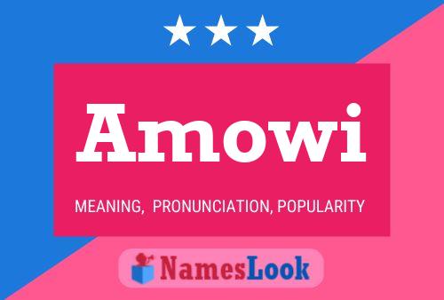 Póster del nombre Amowi