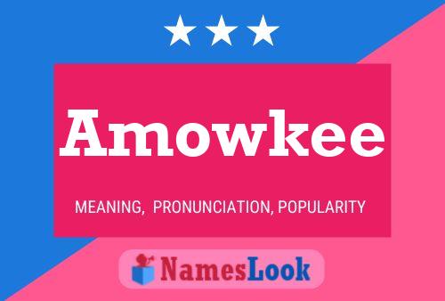 Póster del nombre Amowkee