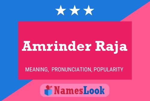 Póster del nombre Amrinder Raja