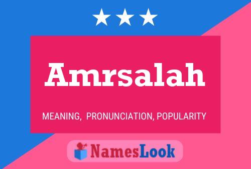 Póster del nombre Amrsalah