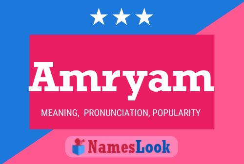 Póster del nombre Amryam