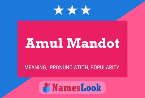 Póster del nombre Amul Mandot