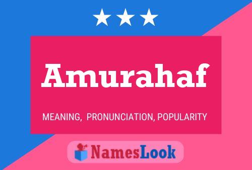 Póster del nombre Amurahaf