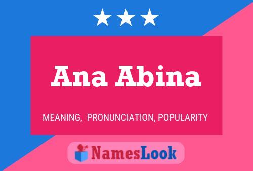 Póster del nombre Ana Abina